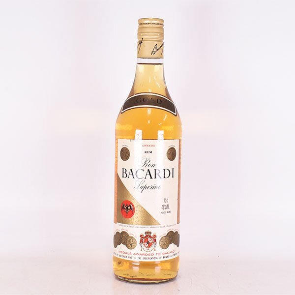 1 jpy ~*baka Rudy spec li all Gold old bottle 750ml 40% Mexico Ram BACARDI C240689