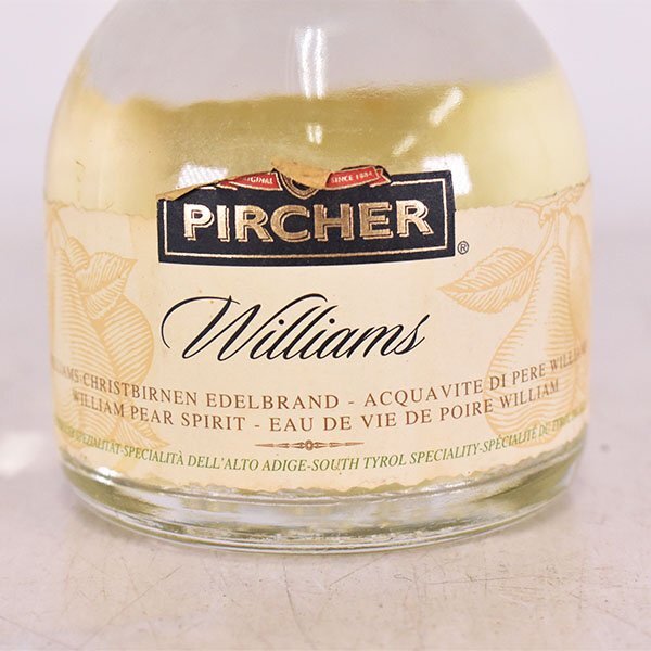 ★ピルヒャー ウィリアムズ 200ml 40% 洋梨ブランデー イタリア PIRCHER Williams C240743_画像2