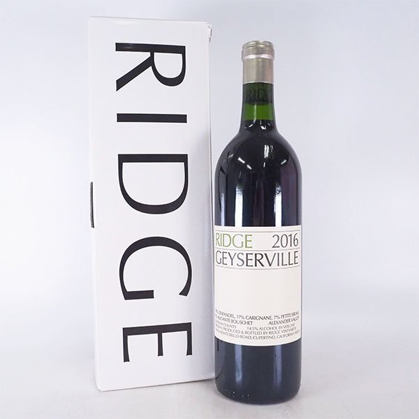 1円～★リッジ ヴィンヤーズ ガイザーヴィル 2016年 赤 ＊箱付 750ml 14.5% カリフォルニア RIDGE VINEYARDS C310015_画像1