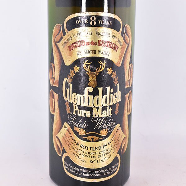 1円～★グレンフィディック 8年 ピュアモルト 750ml 43% スペイサイド GLENFIDDICH C310239の画像2