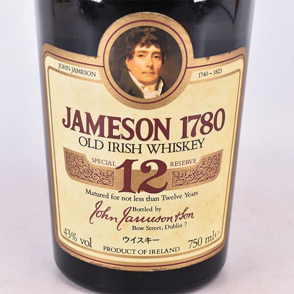 *jemson12 year 1780 special reserve * Special class 750ml 43% Old Irish whisky JAMSON C310250