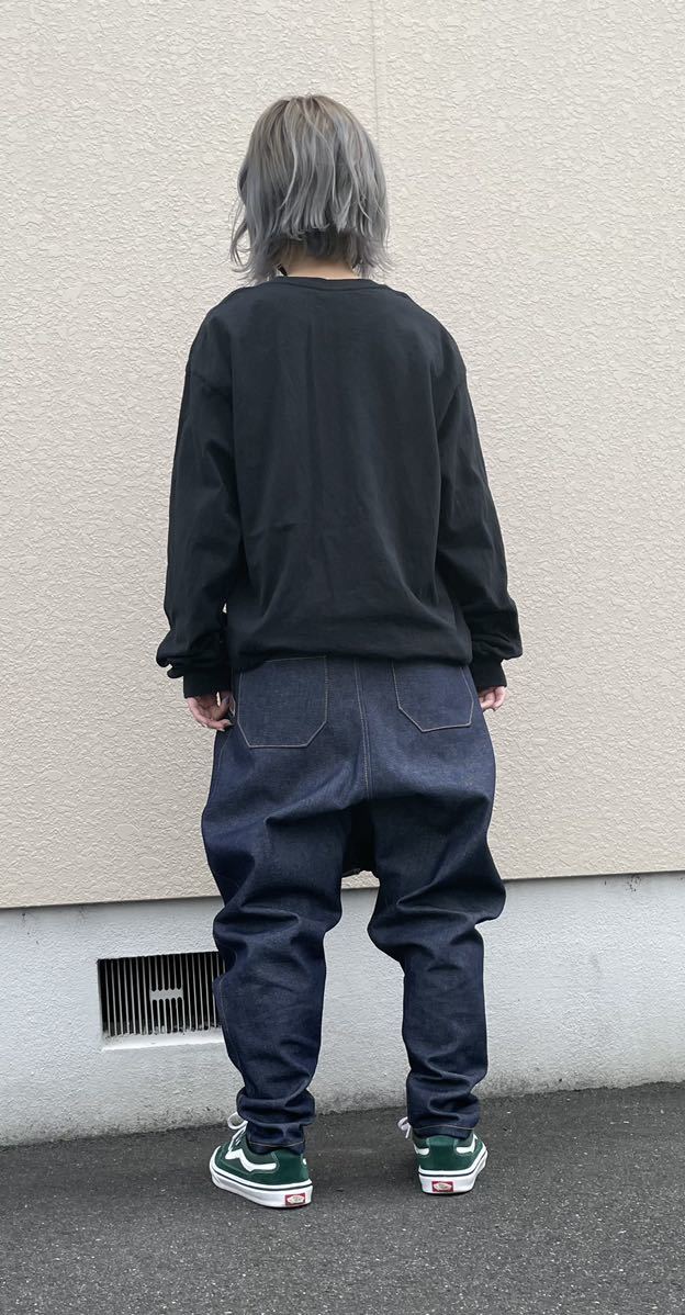 UNFINISHED Denim sarouel pants jeans Street casual Okayama Denim 