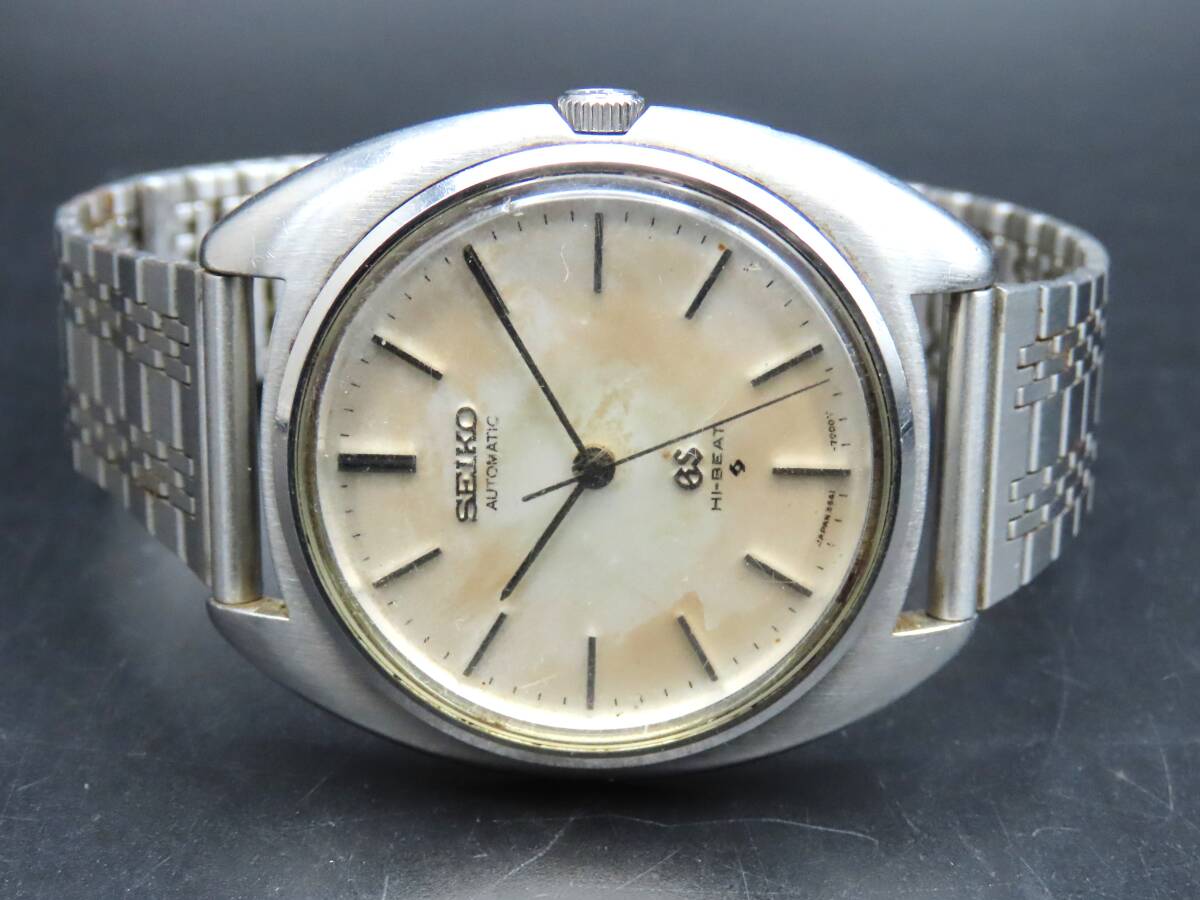 1円～! ジャンク品★正規品 SEIKO GS グランドセイコー 5641-7000 ハイビート 金メダリオン 自動巻き ヴィンテージ メンズ腕時計 TTKLG5207_画像3