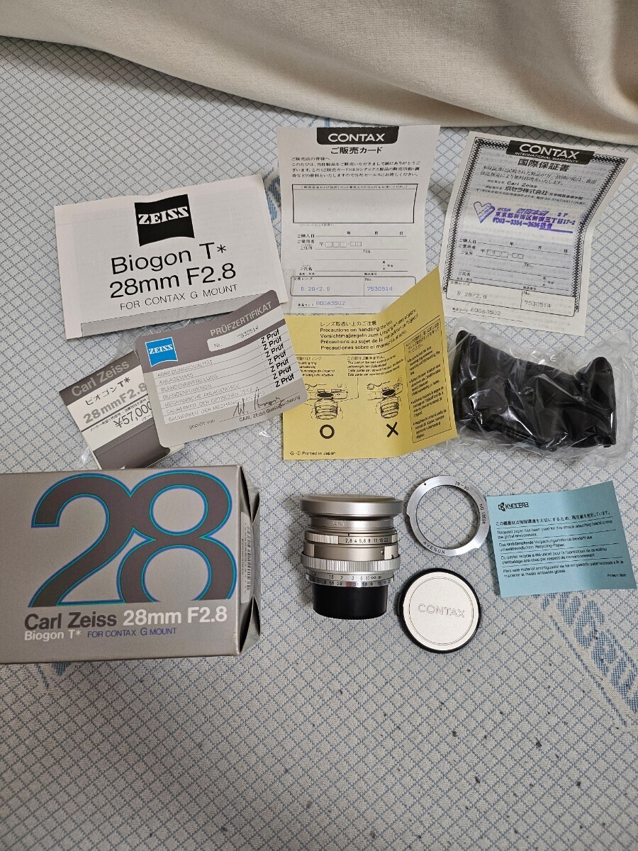 CONTAX コンタックス G Biogon ビオゴン 28mm F2 8 Lマウント CONTAX コンタックス G Biogon ビオゴン 28mm F2 8 Lマウント