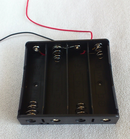 電池ボックス　リチウムイオン18650電池　４本直列　14.8V　（長さ68mmまで使用可能）_画像1