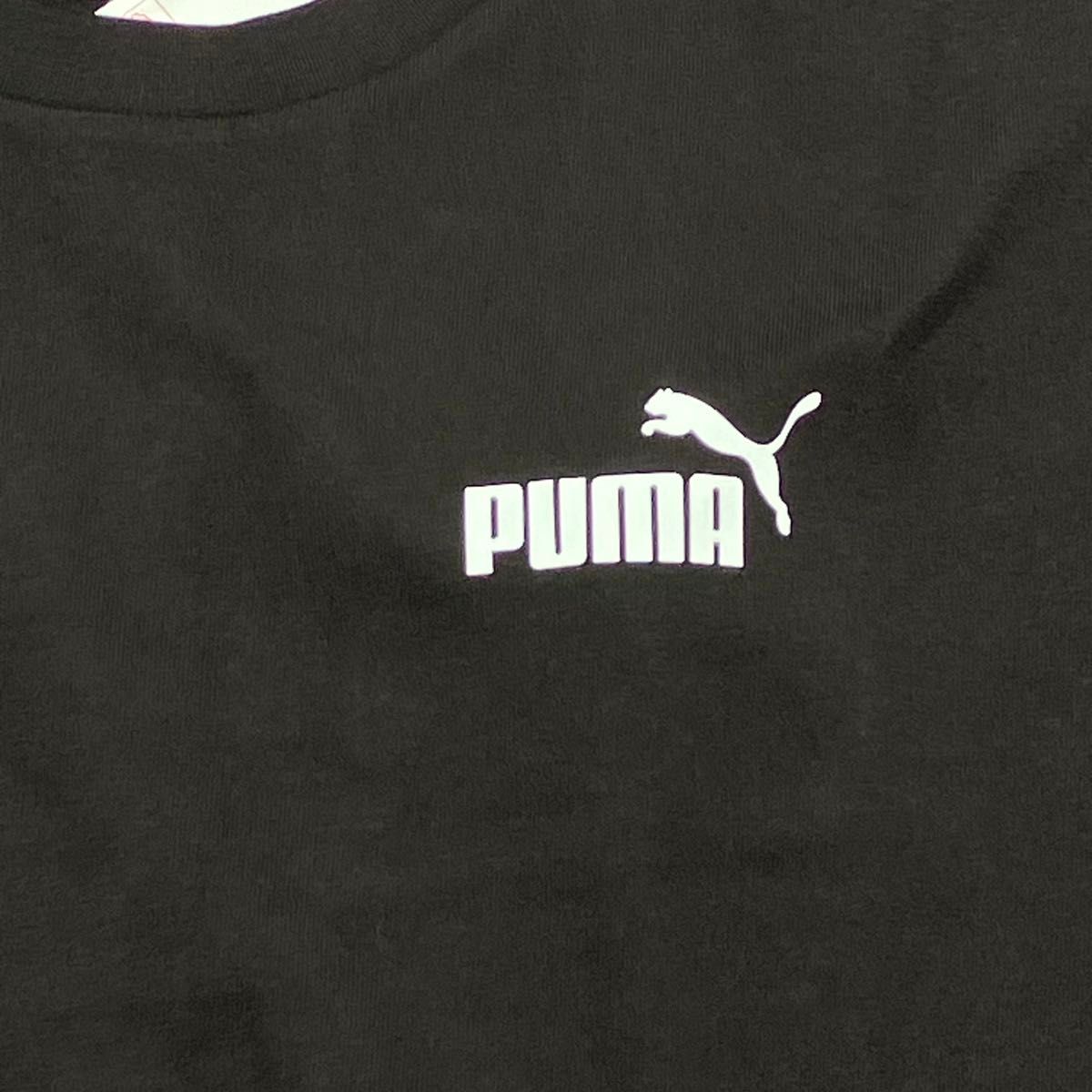 新品未使用品　PUMA プーマ　Lサイズ　長袖Tシャツ　黒ブラック　ロンT 