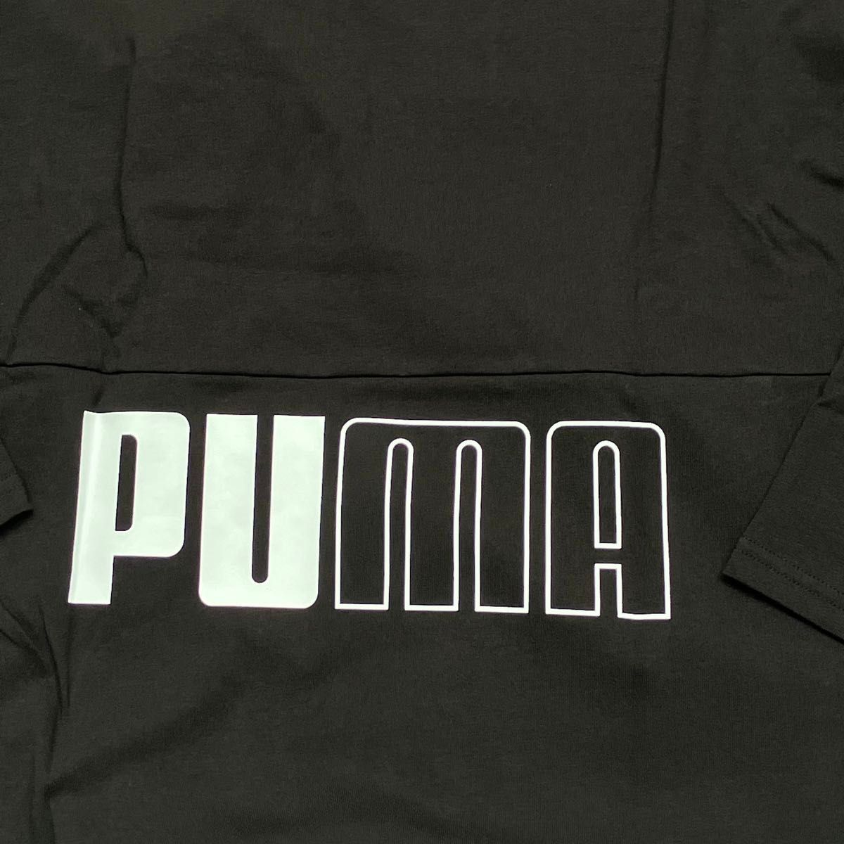 新品未使用品　PUMA プーマ　Lサイズ　長袖Tシャツ　黒ブラック　ロンT 