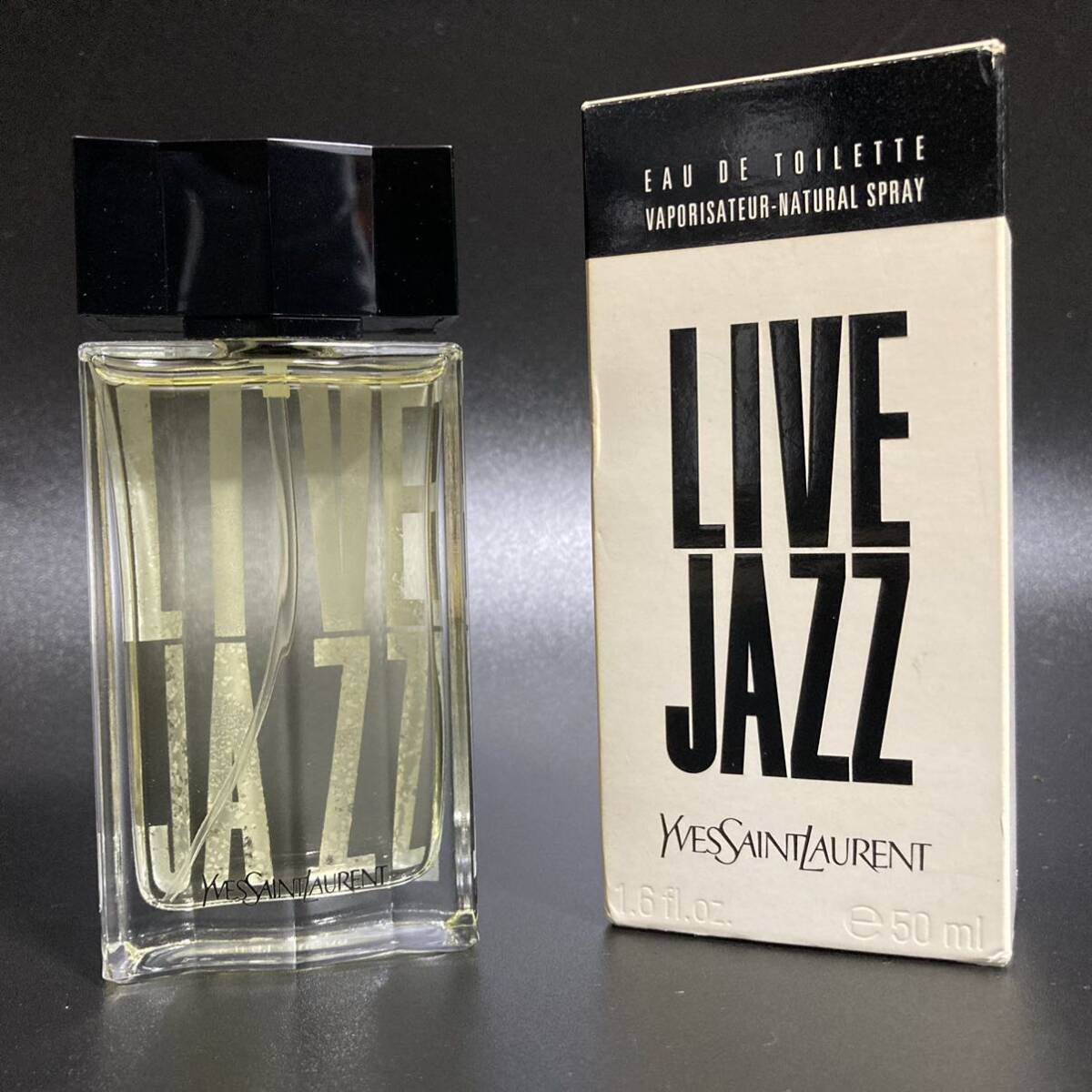 Yves Saint Laurent YSL イブサンローラン 香水 LIVE JAZZ ライブジャズ 50ml EDT オーデトワレ 希少 廃盤 人気 残量ほぼ未使用_画像1