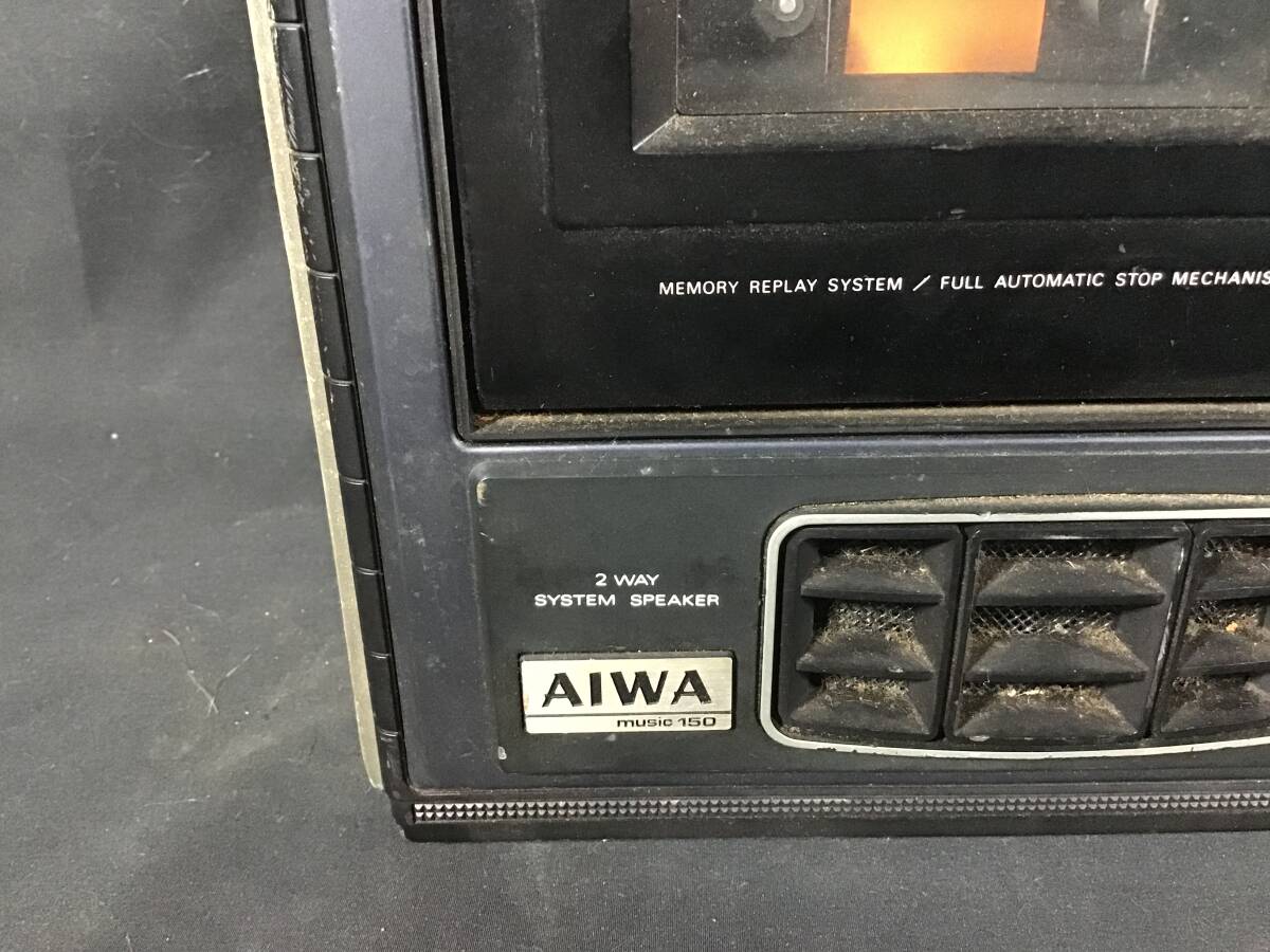  AIWA アイワ TPR-150 ラジカセ カセット ラジオレコーダー ジャンク　通電確認のみ　当時物_画像2