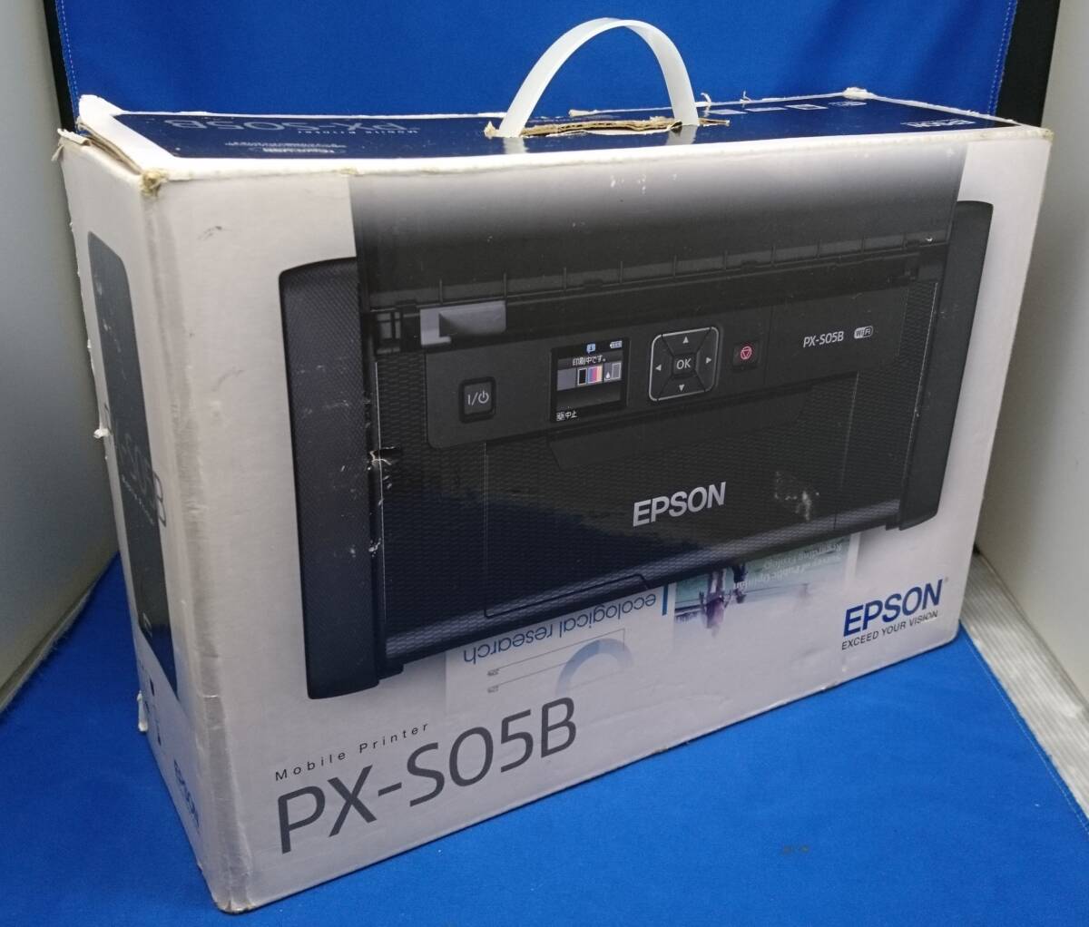 EPSON モバイルプリンタ PX-S05B 印刷枚数246枚 カラーインクほぼ未使用 ジャンクの画像2
