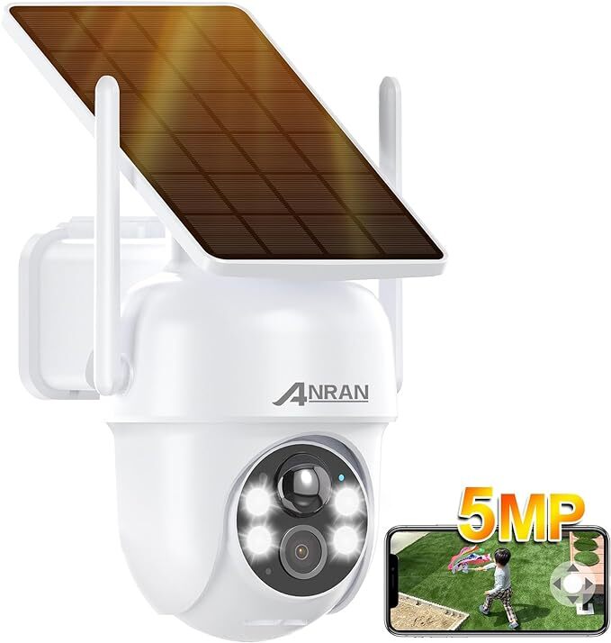 防犯カメラ 屋外 ソーラー 電源不要 500万画素 5DBiWiFi強化 360 防犯カメラ 屋外 ソーラー 電源不要 500万画素 5DBiWiFi強化 360
