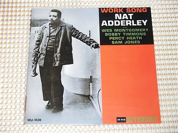 オリジナルマスター使用盤 Nat Adderley ナット アダレイ Work Song / Percy Heath Louis Hayes Wes Montgomery Bobby Timmons 等 VDJ 1539