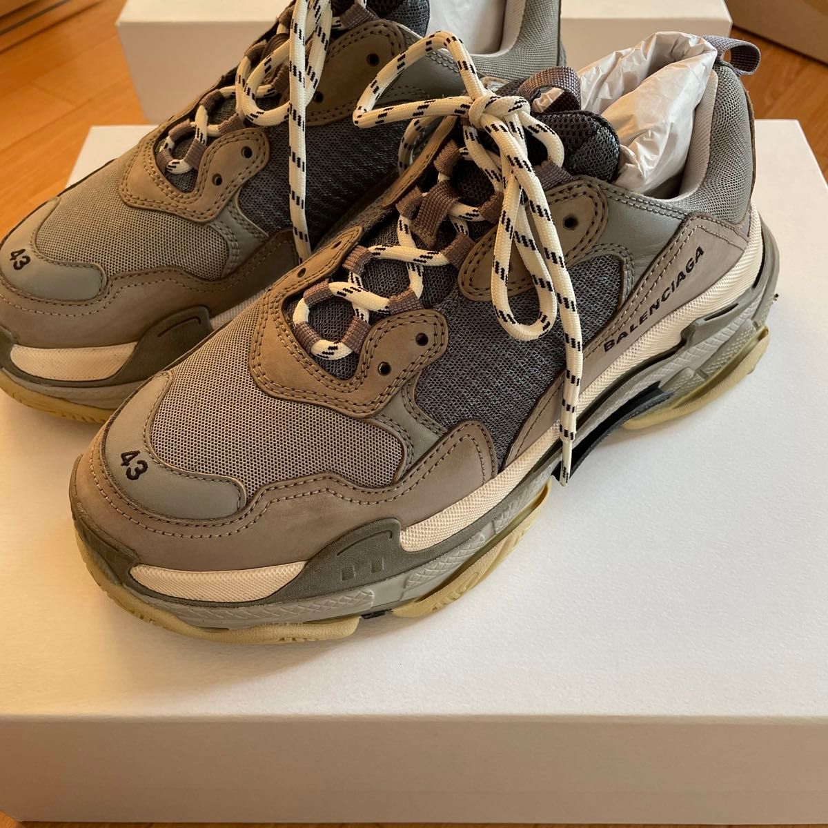 Balenciaga トリプルs grey サイズ43 確実正規品 美品|Yahoo Balenciaga トリプルs grey サイズ43 確実正規品 美品|Yahoo