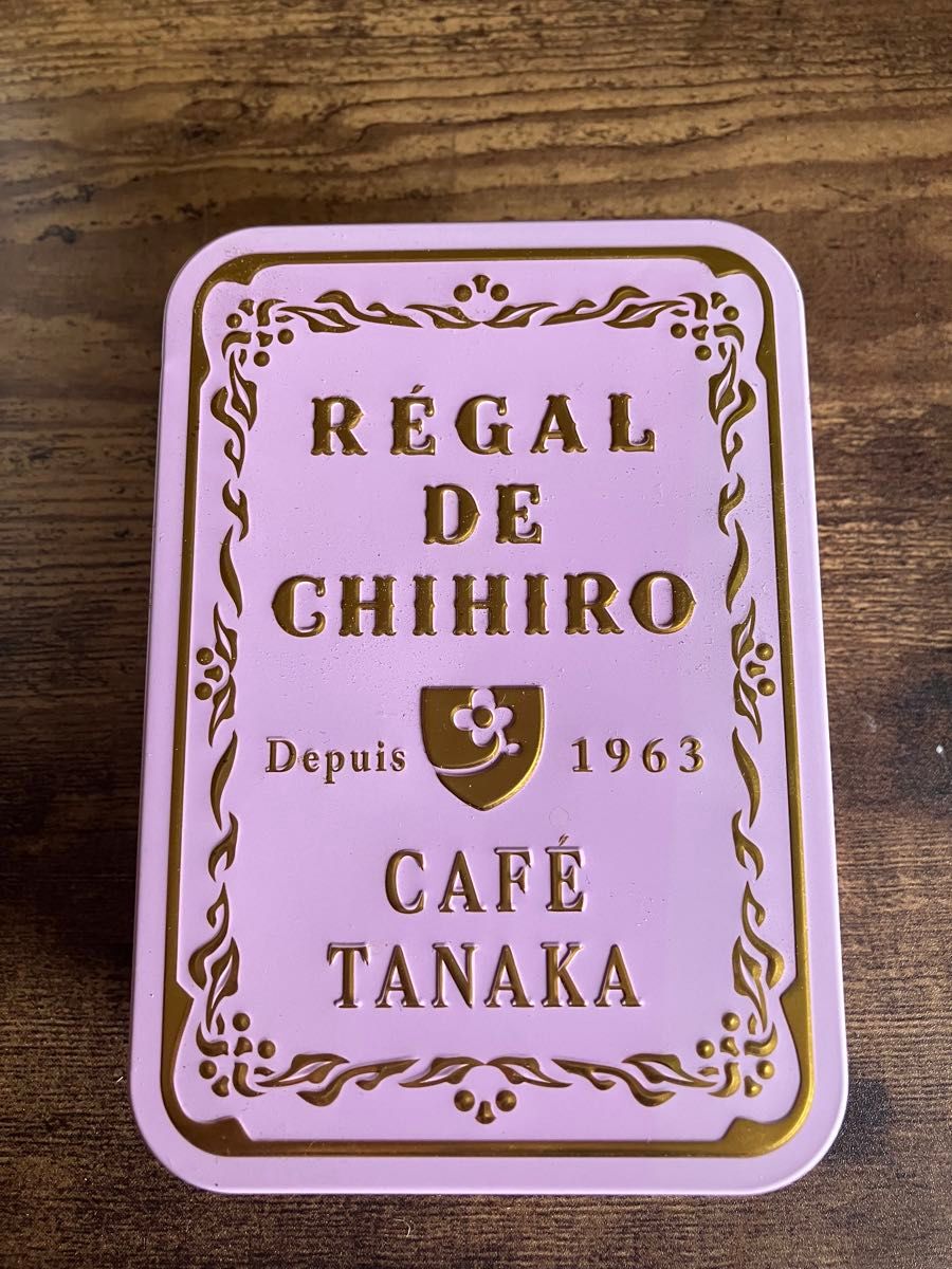 【4/末迄】【空缶/空き缶】CAFE TANAKA カフェタナカ  REGAL DE CHIHIRO /レガルドチヒロ（ピンク色）