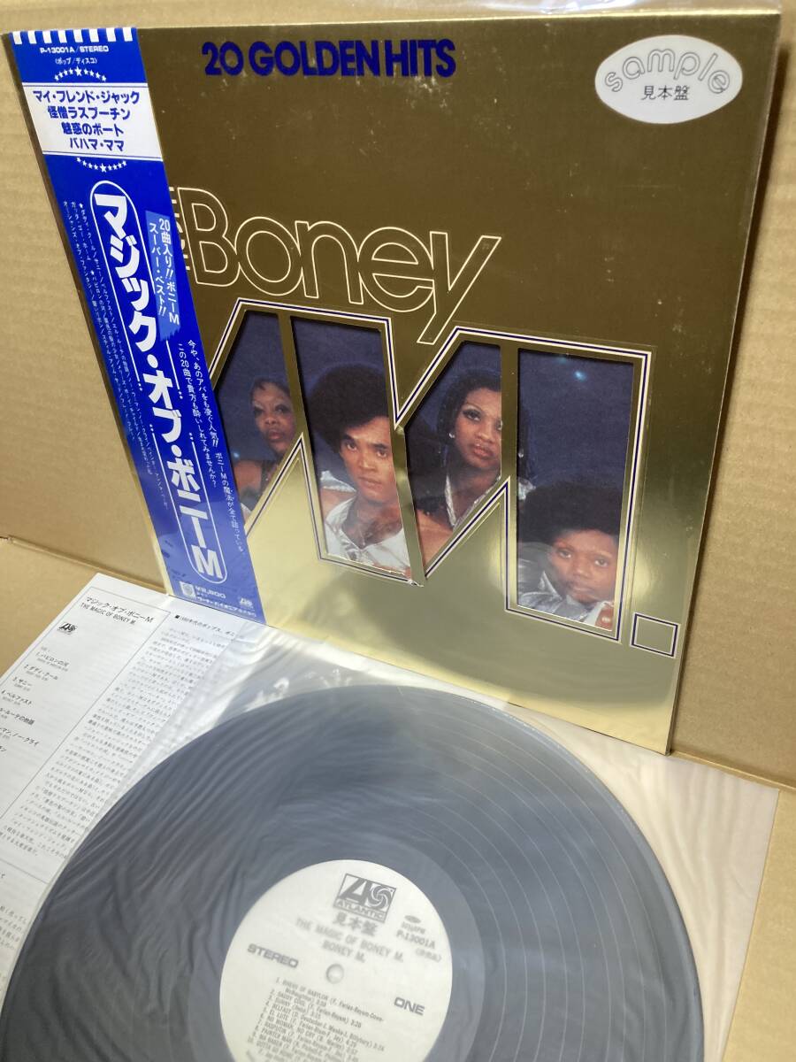 PROMO！美盤LP帯付！ボニーM The Magic Of Boney M. - 20 Golden Hits Watner P-13001A 見本盤 プロモ マジック オブ SAMPLE 1980 JAPAN NMの画像1