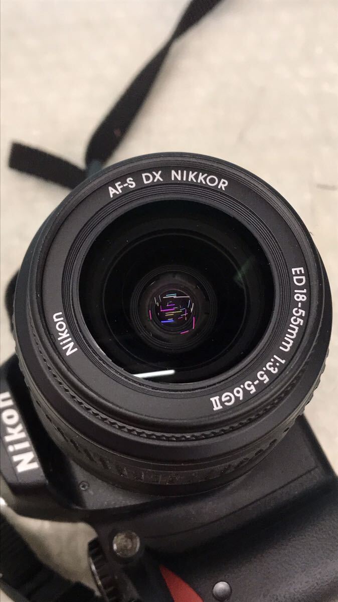 Nikon ニコン　カメラ D40X AF-S DX ED 18-55mm 1:3.5-5.6 GII，動作未確認　中古現状品　ジャンク（80s）_画像2