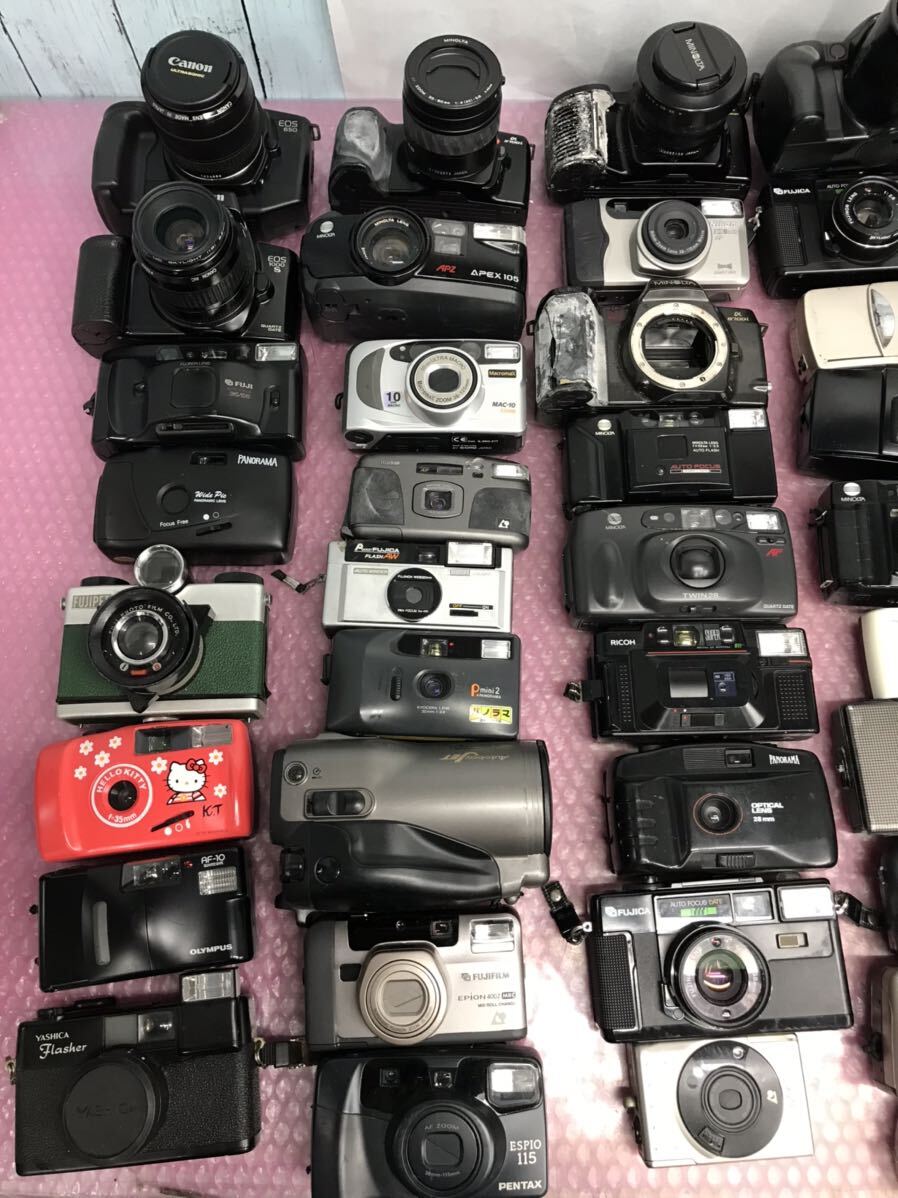 Canon/OLYMPUS/MINOLTA など フィルムカメラ 計約53台まとめ 中古現状品 動作未確認 (140s)の画像2