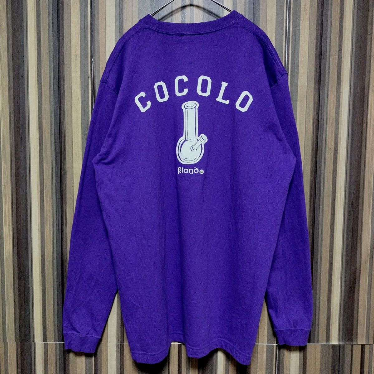 【COCOLO BLAND】ココロブランド ボングロゴ プリント ロンT XL