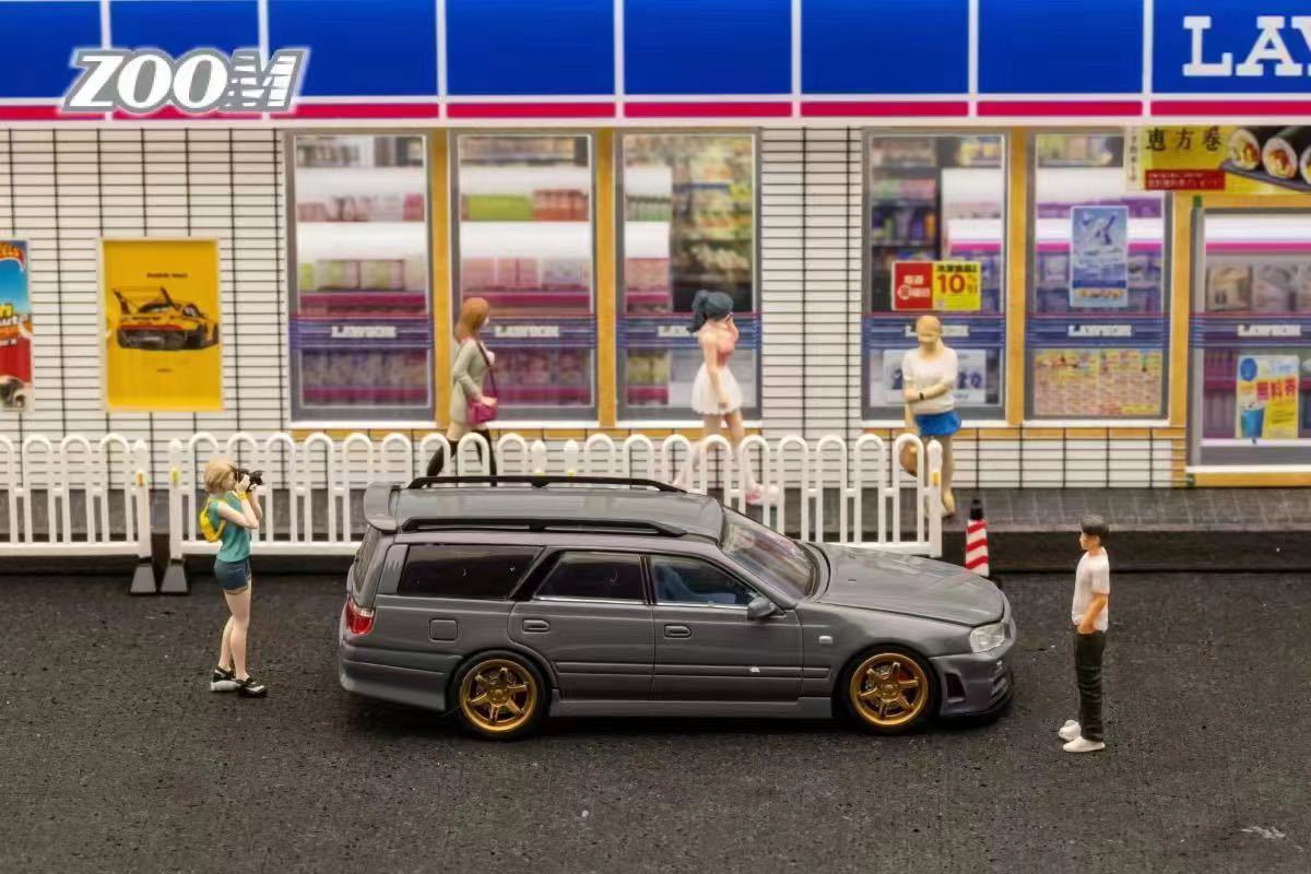 1/64 ZOOM 日産　NISSAN GTR R34 WAGON ワゴン　ステージア　グレー_画像2