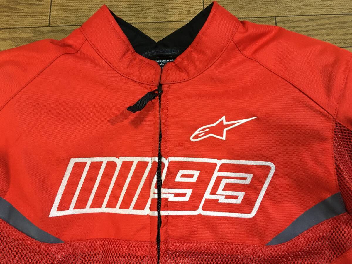 alpinestars MM93 LOSAIL v2 AIR ナイロンメッシュライディングJKT オレンジ系レッド色 日本サイズのMサイズ 身長165-170cm _画像1