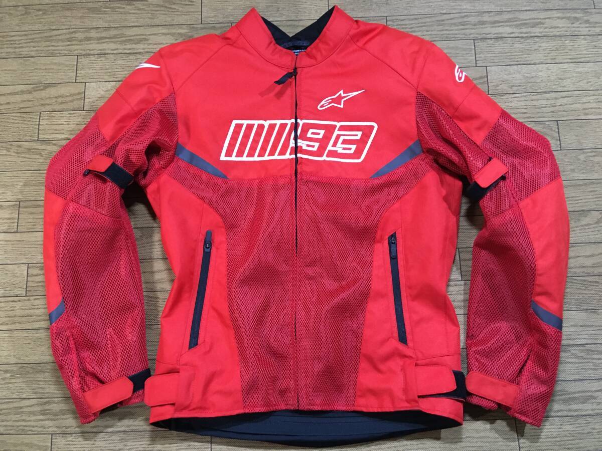 alpinestars MM93 LOSAIL v2 AIR ナイロンメッシュライディングJKT オレンジ系レッド色 日本サイズのMサイズ 身長165-170cm _画像6