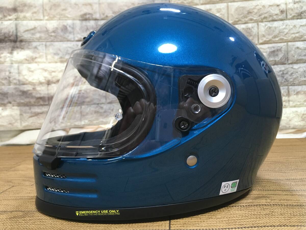 SHOEI Glamstar ラグナブルー メタリックカラー 2021/06製造品 55ｃｍ Sサイズ 良品_画像2