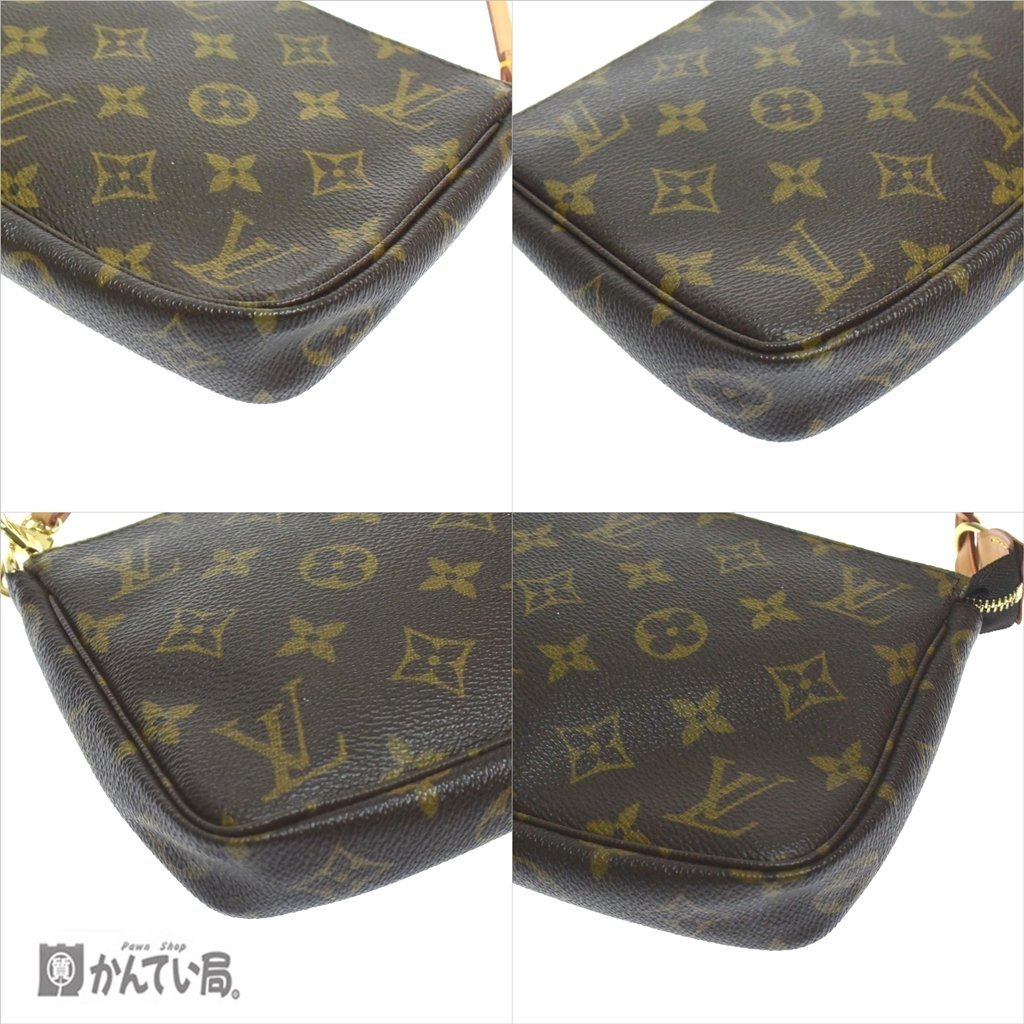 LOUIS VUITTON ルイ・ヴィトン モノグラム ポシェットアクセソワール M51980 ファスナー式 ミニポーチ ミニバッグ コンパクト_ルイ・ヴィトン ポシェットアクセソワール