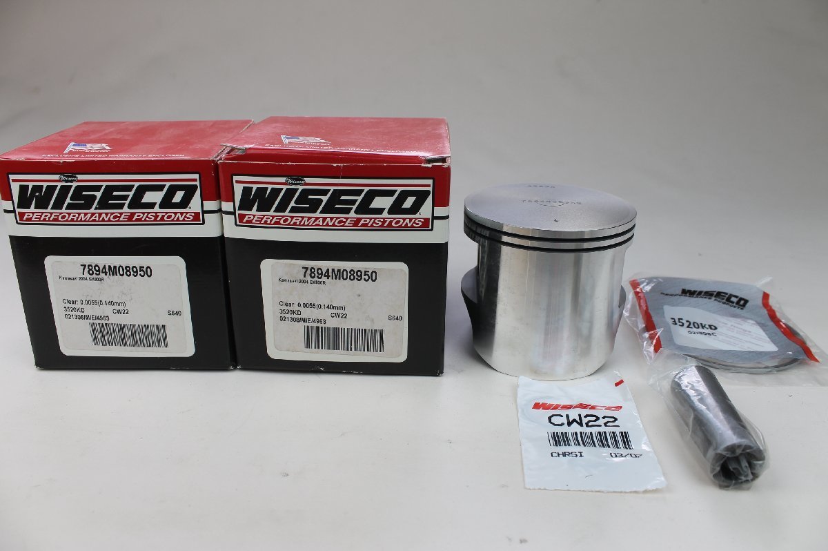 WISECO(ワイセコ) フェネック スペシャル ピストン Kawasaki 22mmピン 89.5mmフラットトップピストン 2個セット 50%off！#7894M08950