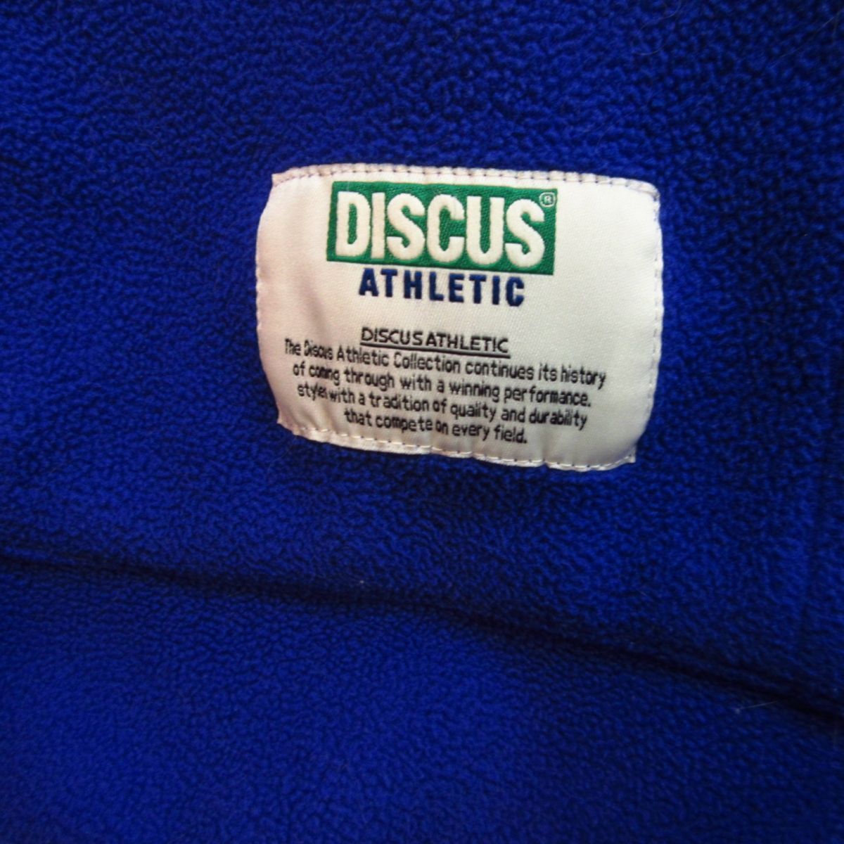 ◎使用少なめ！DISCUS ATHLETIC ディスカス アスレチック◆フリースジャケット スポーツ 秋冬 軽くてあたたかい！◆レディース 青 L◆A4155_画像6