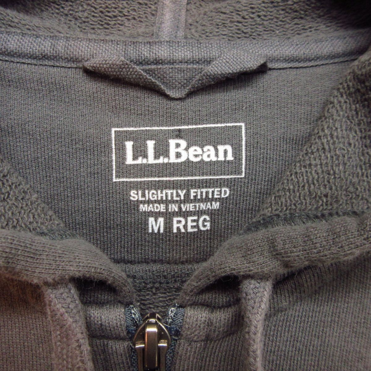 ◎L.L.BEAN エルエルビーン◆ジップパーカー フーディー フード アウトドア◆メンズ ダークグレー Lサイズ◆A4146_画像5