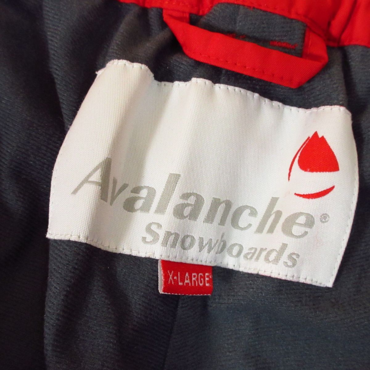 ◎使用少なめ！AVALANCHE アヴァランチ◆スノボパンツ スノーボード 撥水 防寒 裏起毛 W調節可能 ゲレンデ◆メンズ 赤 XLサイズ◆S565_画像8