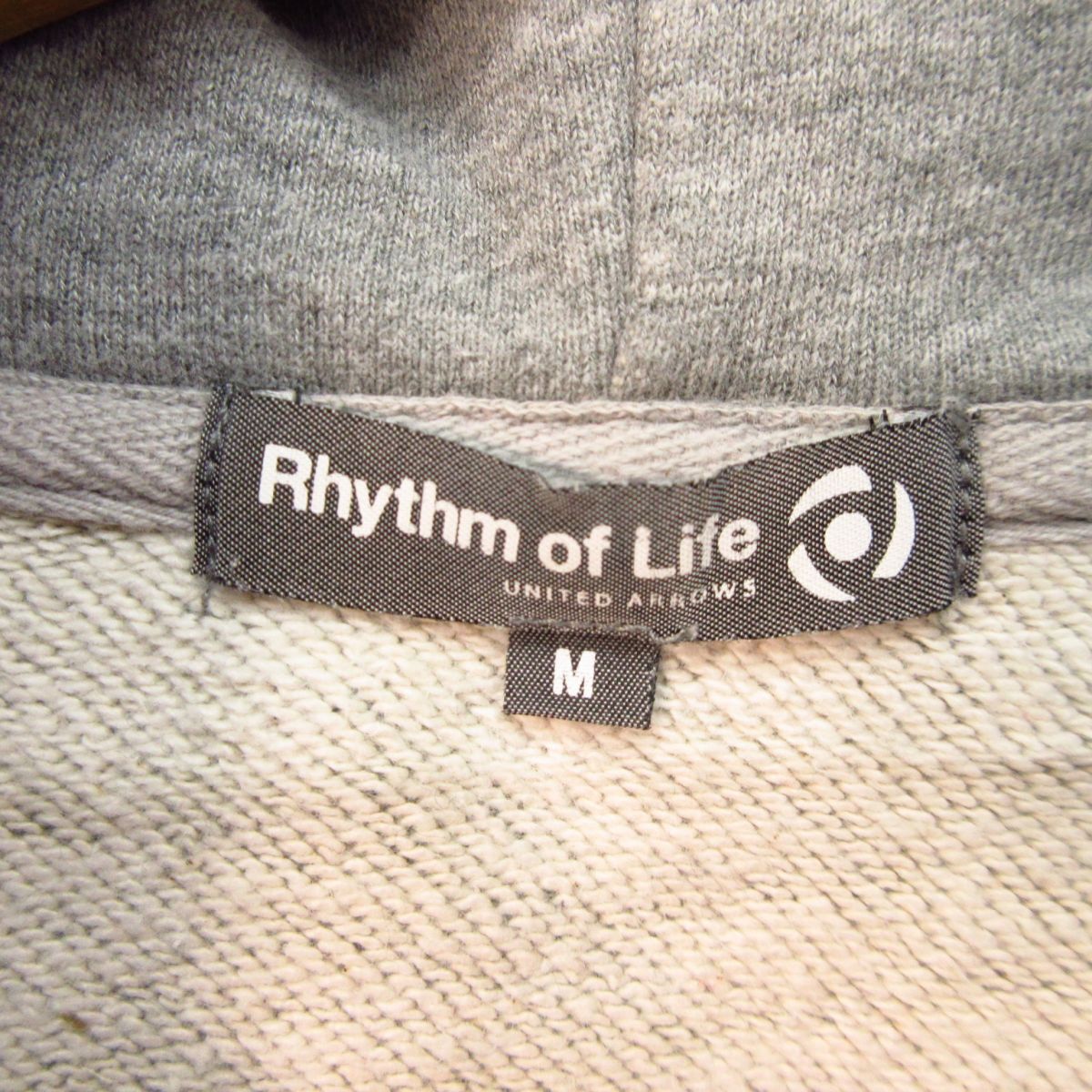 * use fewer!Rhythm of Life rhythm ob life United Arrows * college f-ti- Parker * men's gray M size *A4434
