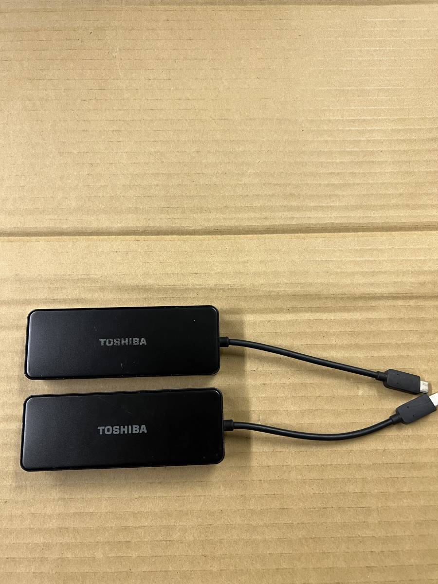 TOSHIBA 　USB-C to HDHI/VGA 　Travel Adapter 　PA5272U-1PRP 　ポート拡張アダプター　２個セット (1)_画像1
