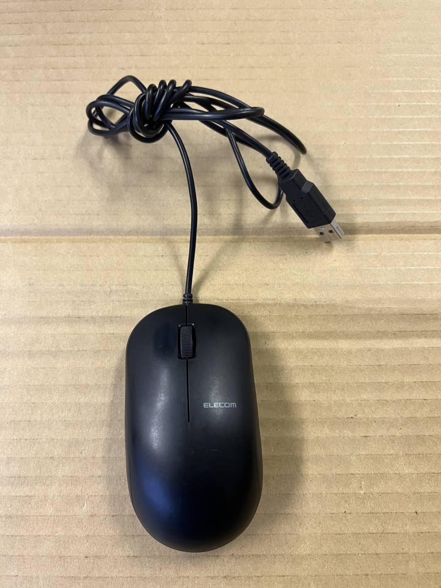  operation goods ELECOM wire optical mouse 3 button red color LED M-K7UR BK/RS