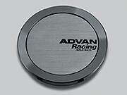 【5月上旬 メーカー入荷予定】ADVAN Racing センターキャップ FULL FLAT ハイパーブラック 直径:73ミリ 4個セットの画像1