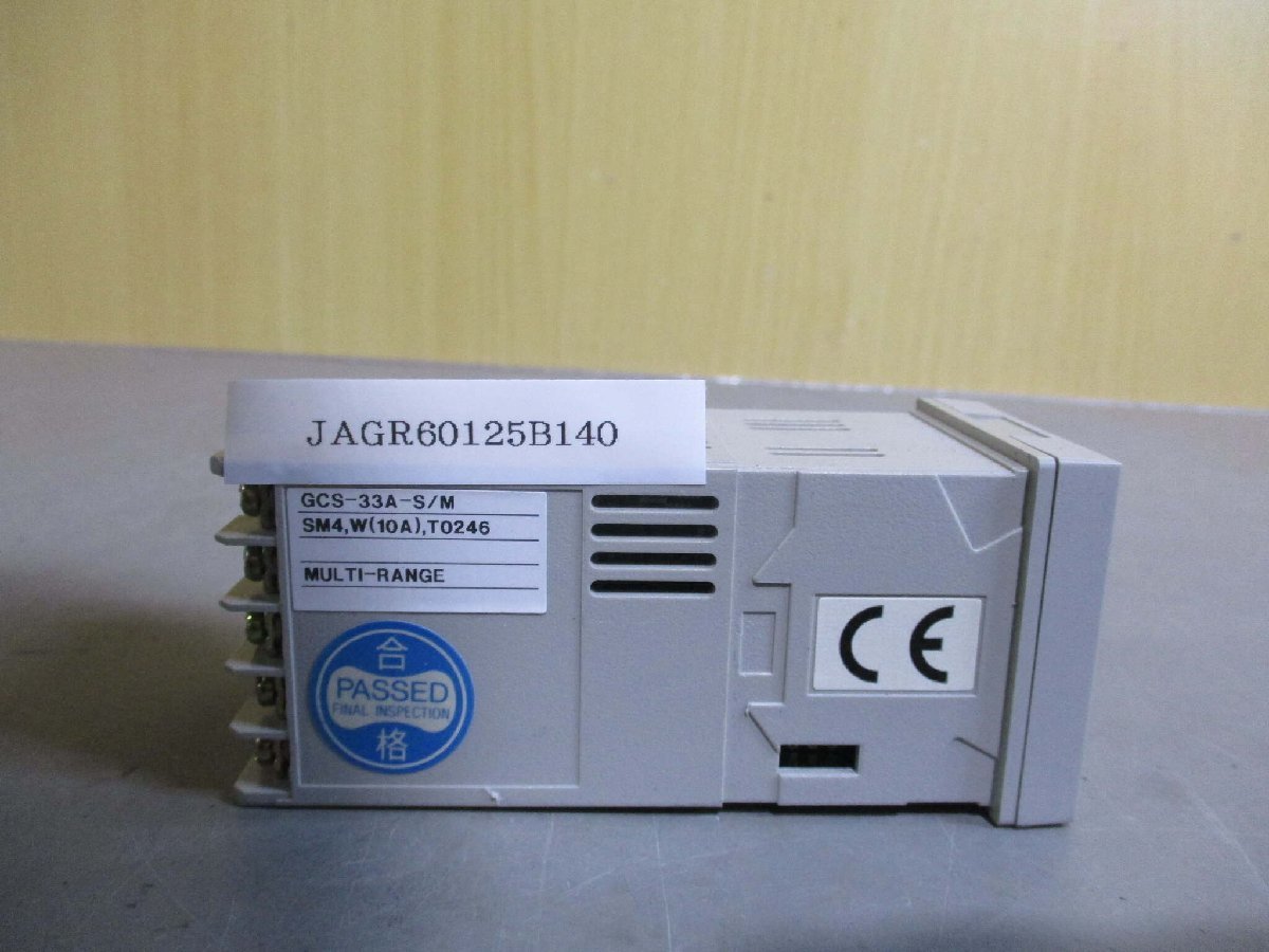中古 SHINKO GCS-33A-S/M デジタル指示調節計 (JAGR60125B140)_画像1