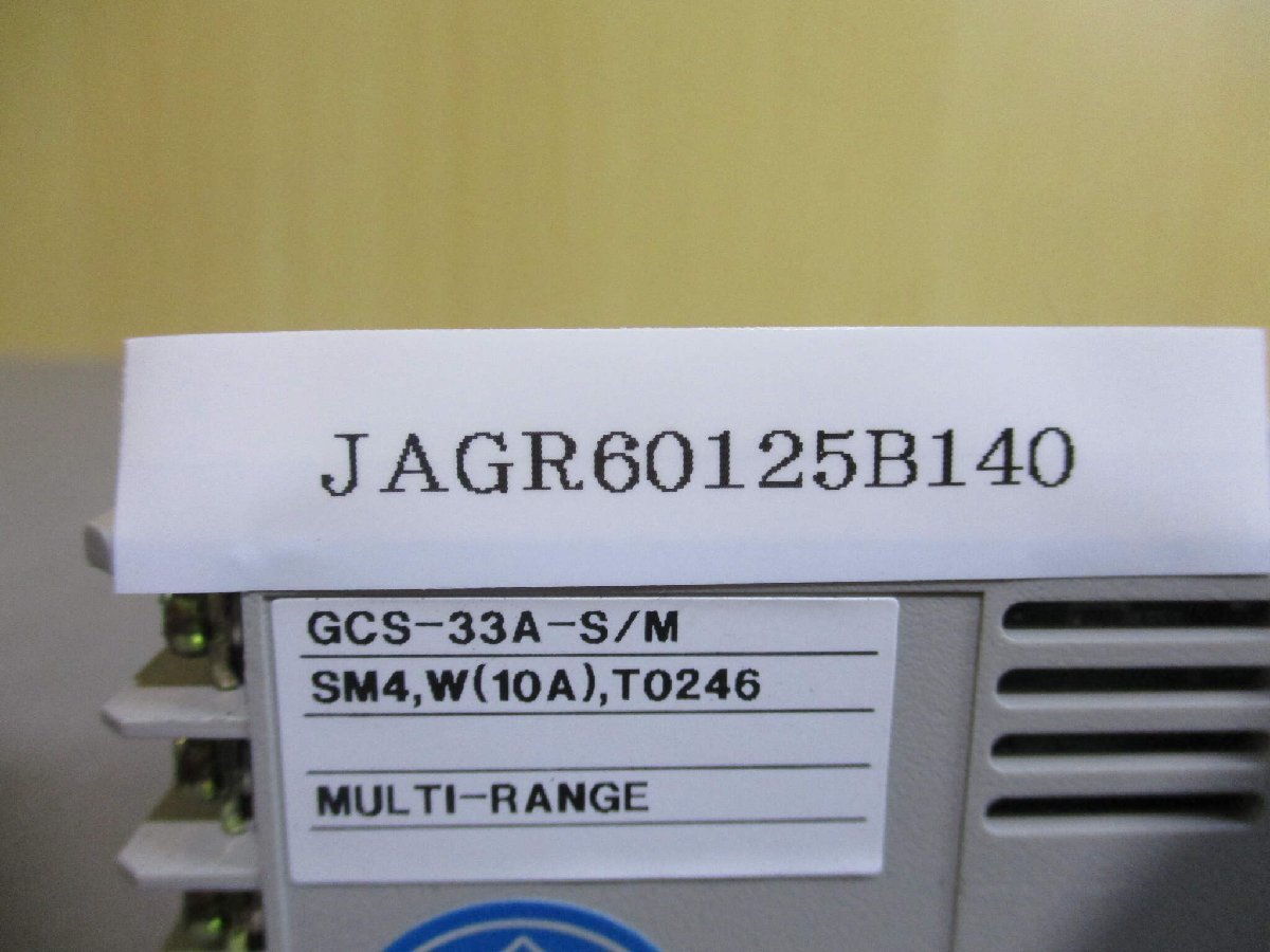 中古 SHINKO GCS-33A-S/M デジタル指示調節計 (JAGR60125B140)_画像2
