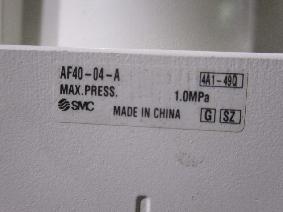 中古 SMC AFM40-04-A/AR40-04G-A レギュレータ(EAGR50220C007)_画像3