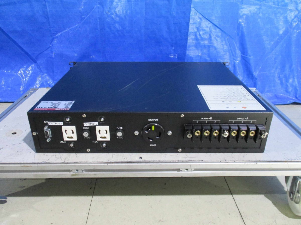 中古SANYO DENKI SANUPS NETWORK POWER MANAGER S11A 無瞬断切換装置 通電確認(PALR51111E008)_画像4