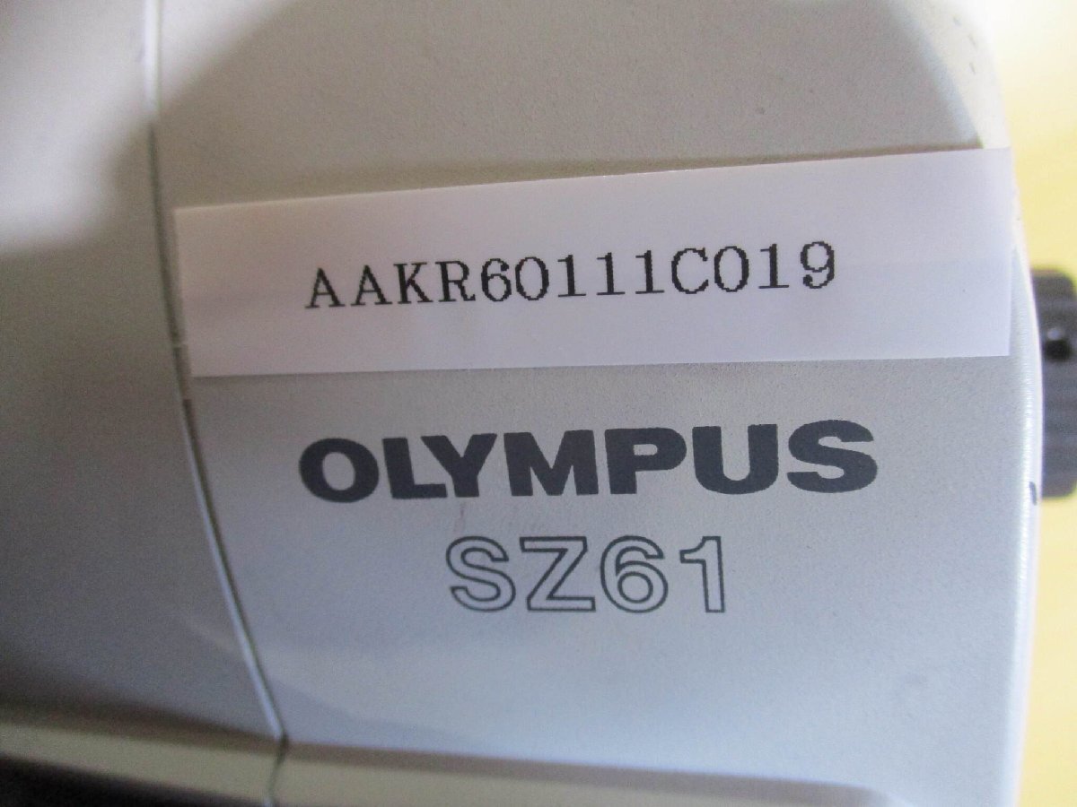  used OLYMPUS SZ61/SZ2-STB3/110AL0.5X-2 WD200/WHSZ20X-H/12.5 real body microscope (AAKR60111C019)