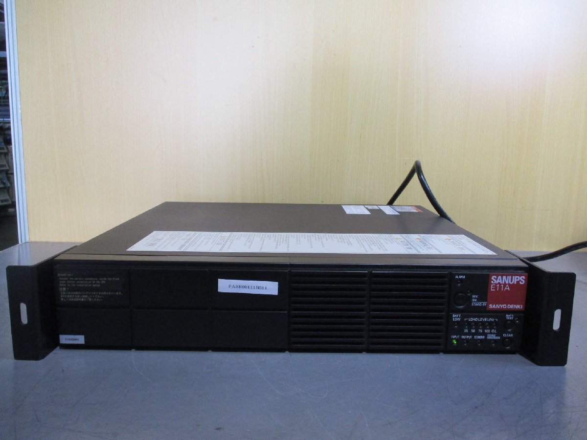 中古 SANYO DENKI SANUPS E11A E11A102U001-00 HYBRID UPS 通電OK(PABR60111B011)_画像1