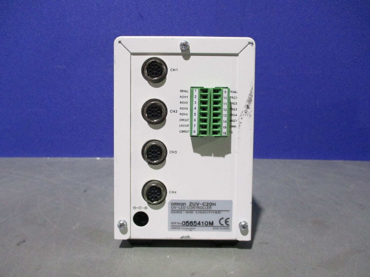 中古 OMRON UV-LED CONTROLLER ZUV-C20H (JAUR60312C096)_画像2