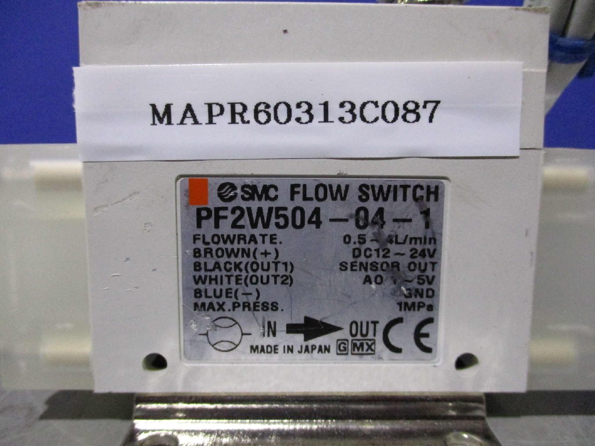 中古SMC flow switch PF2W504-04-1(MAPR60313C087)_画像1