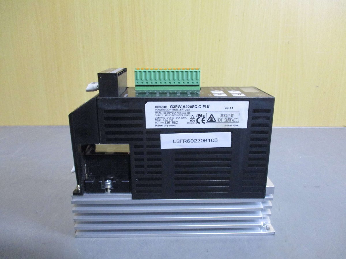 中古 OMRON G3PW-A220EC-C-FLK 単相電力調整器(LBFR60220B108)_画像1
