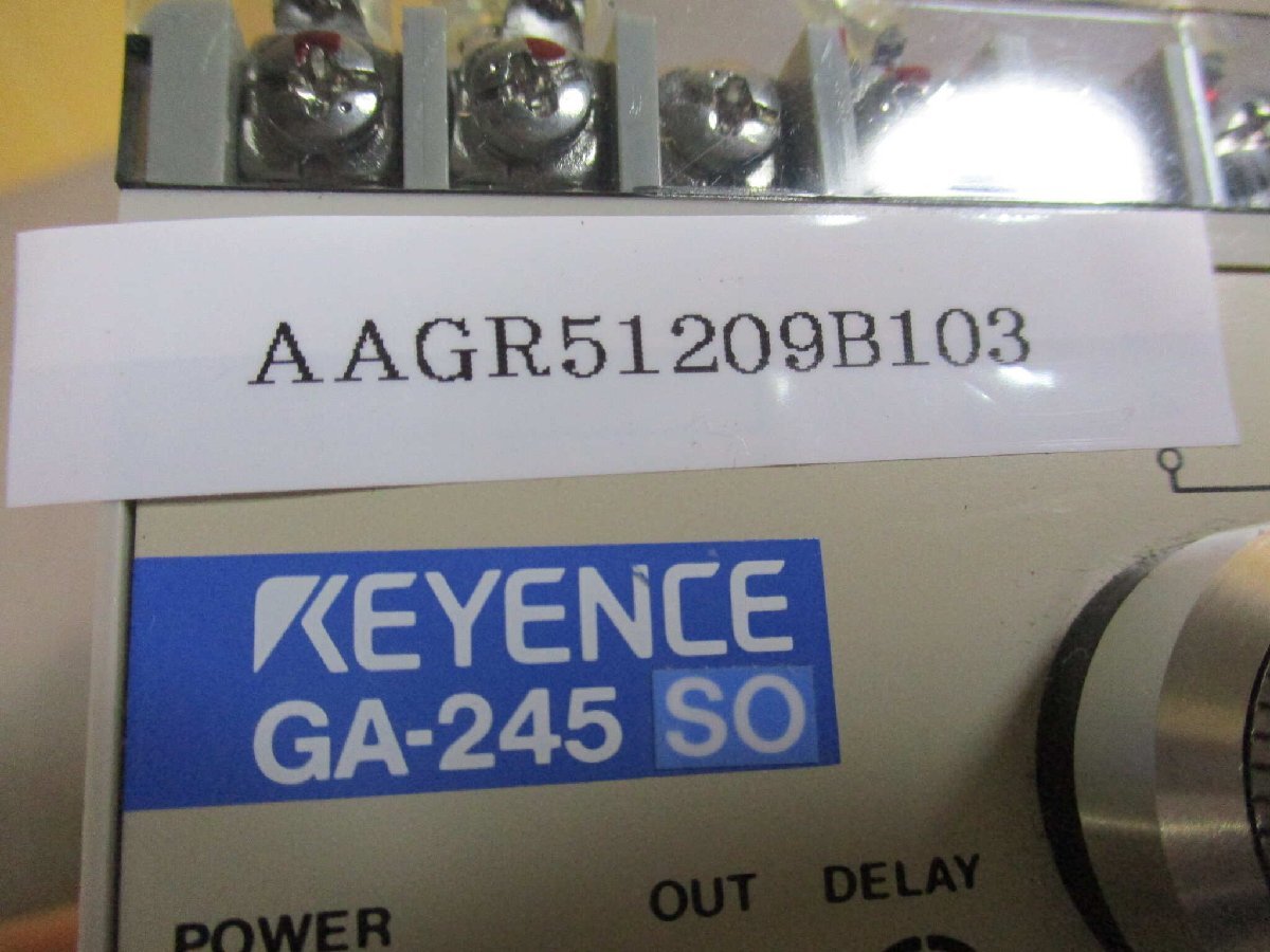 中古 KEYENCE GA-245 SO 振動センサ アンプ (AAGR51209B103)_画像6