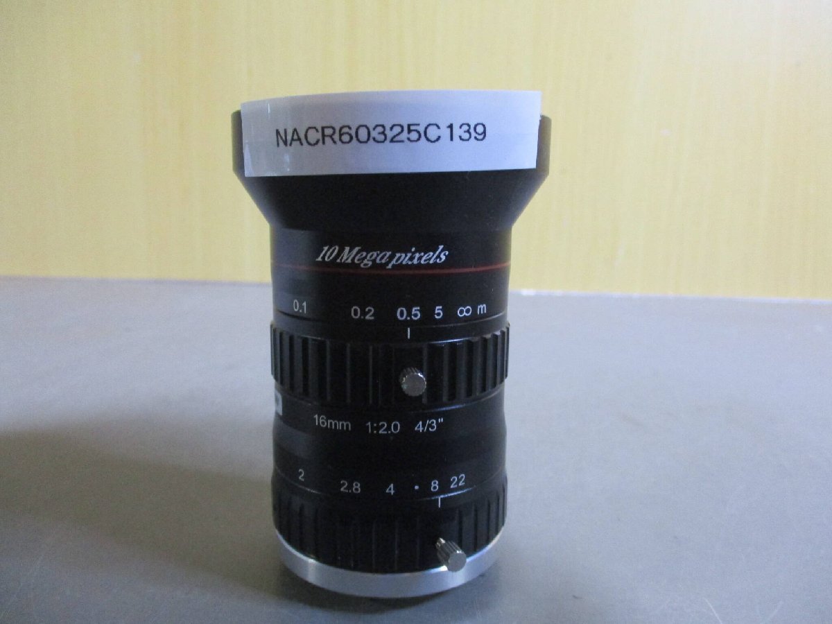 中古Hikrobot Industrial Lens SA1620M-10MP 16mm 10MP FA Lens(NACR60325C139)_画像1