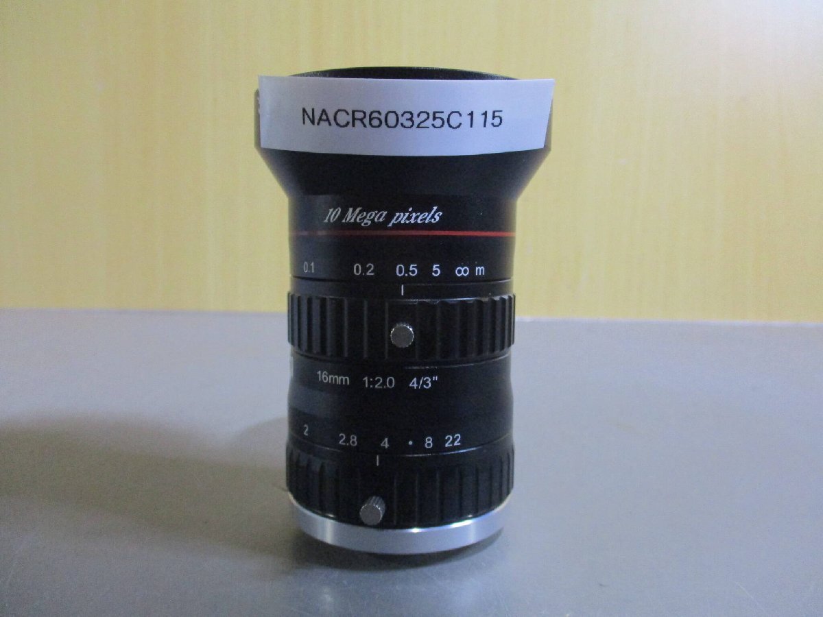 中古Hikrobot Industrial Lens SA1620M-10MP 16mm 10MP FA Lens(NACR60325C115)_画像1