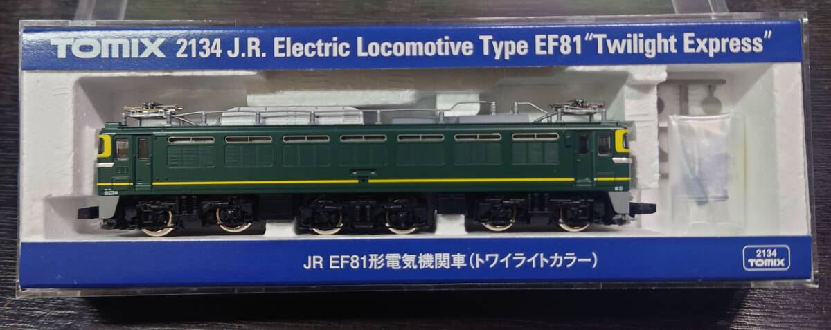 TOMIX　2134　JR EF81形交直流電気機関車 トワイライトカラー　_画像1