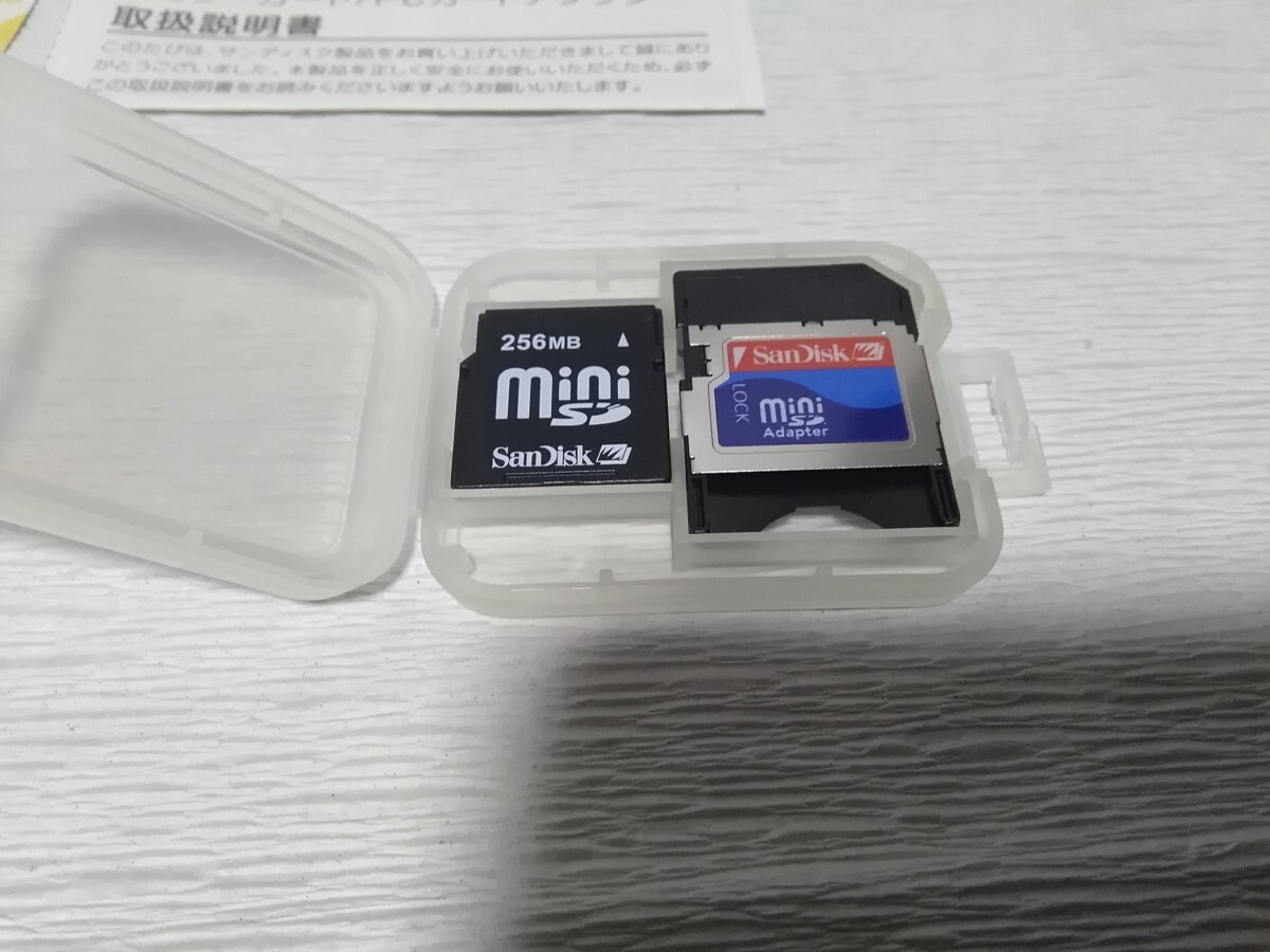 SanDisk ミニSDカード アダプター miniSD 256MBの画像3