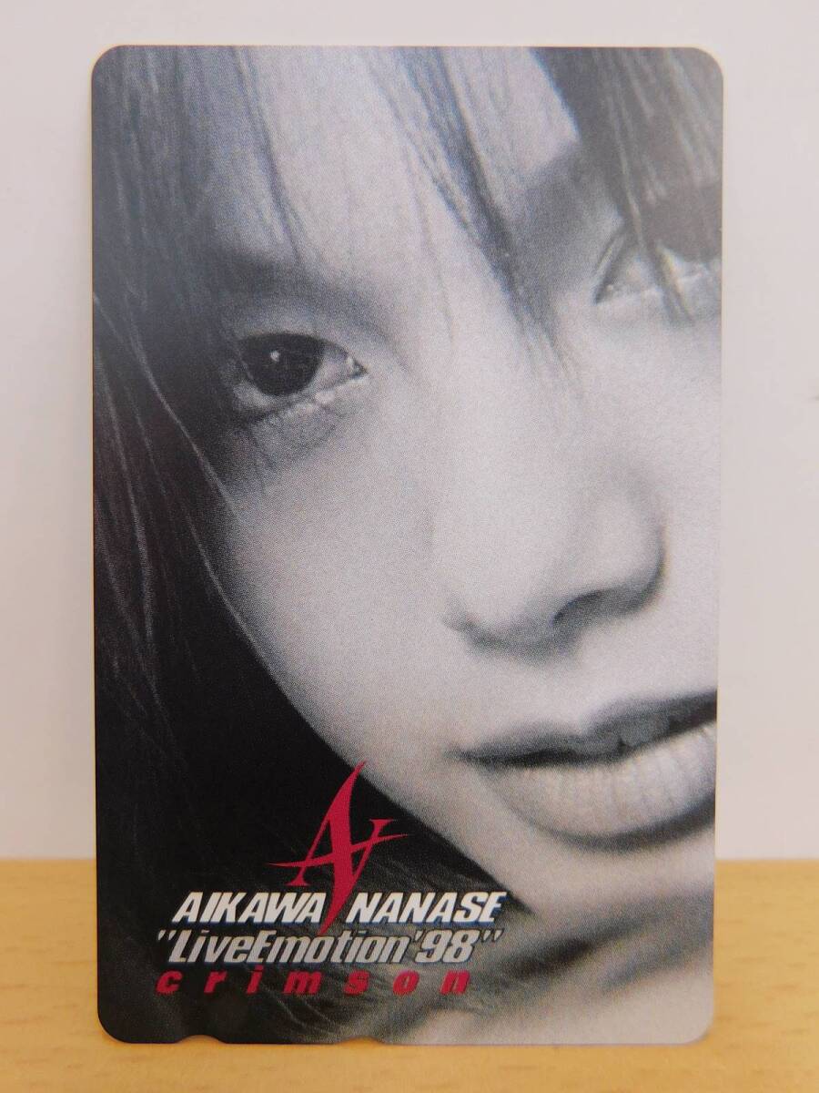 （未使用）テレカ テレホンカード　AIKAWA NANASE 相川七瀬　Live Emotion '98 Crimson　50度数_画像1